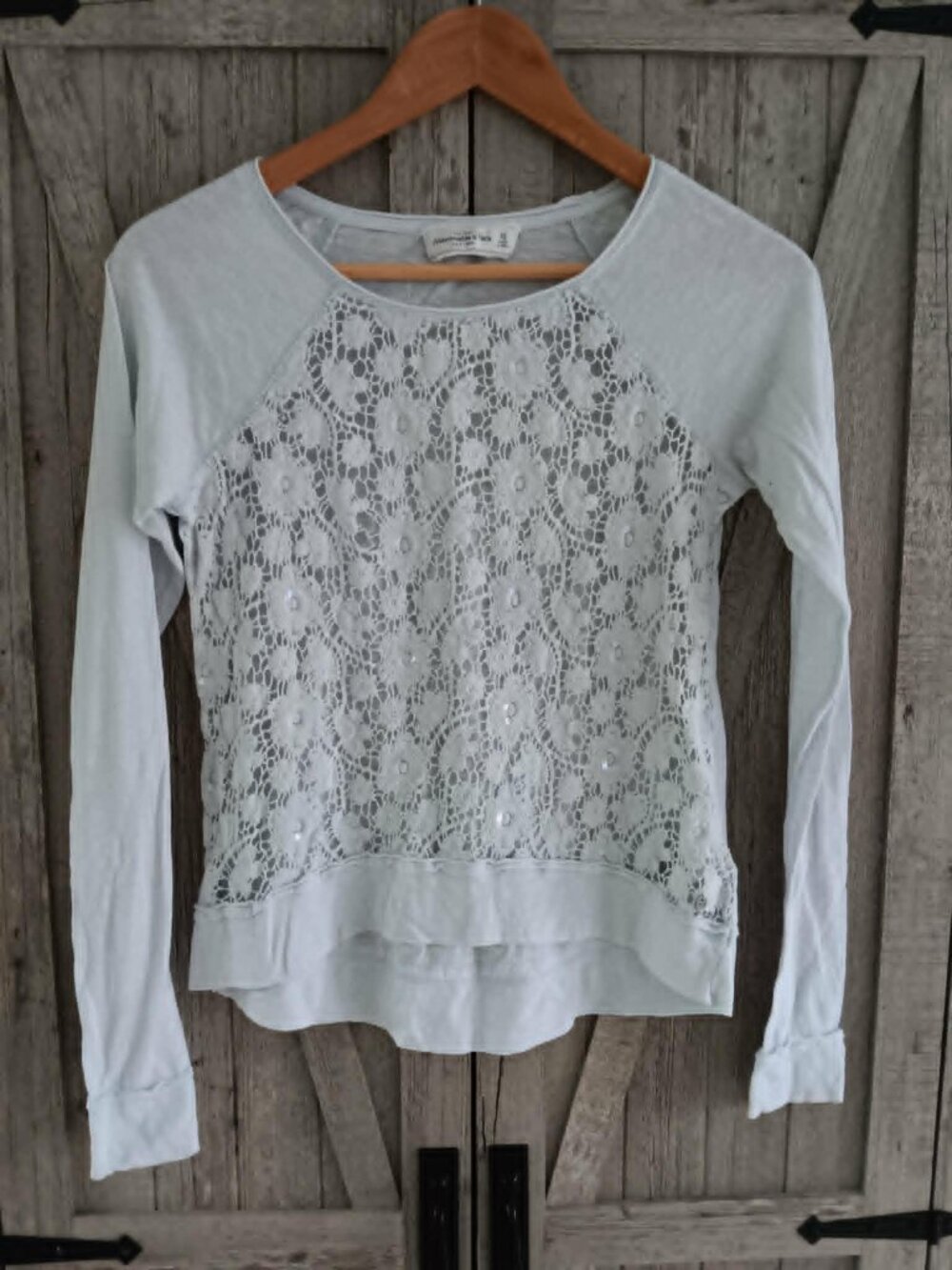 Abercrombie Crochet Long Sleeve T-Shirt